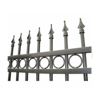 China steel picket fence hot selling steel picket fence